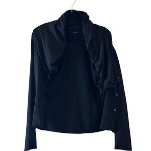 Boris Industries Black Knit Cardigan Jacket S/M Made in Holland